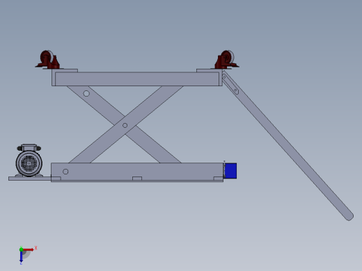 升降车升降平台俯视缩略图