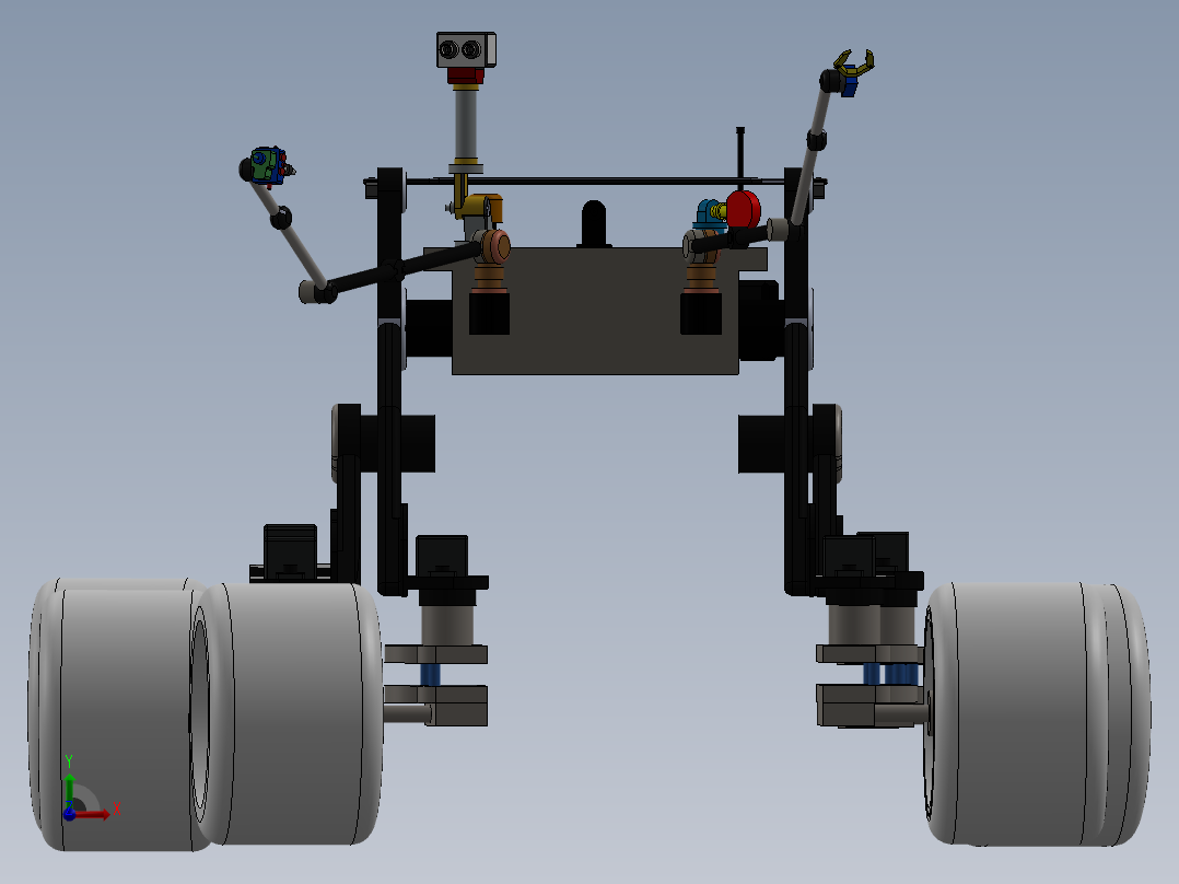 火星漫游者前视图