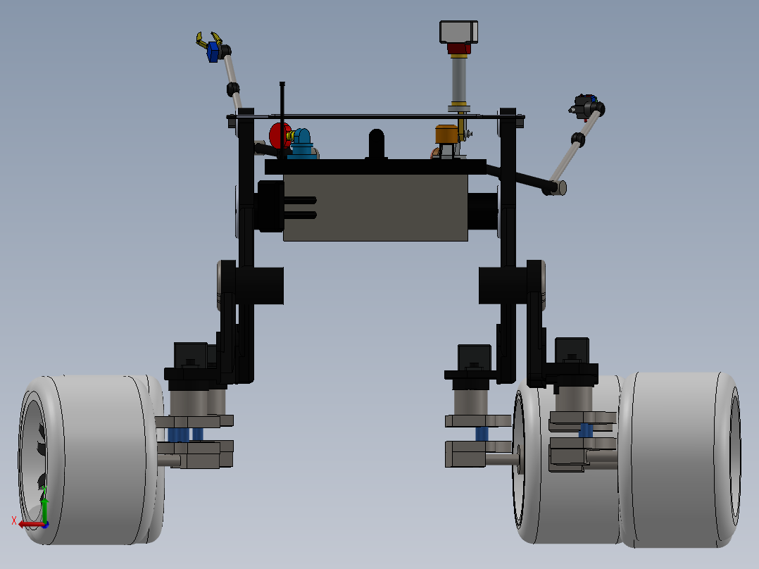 火星漫游者后视图