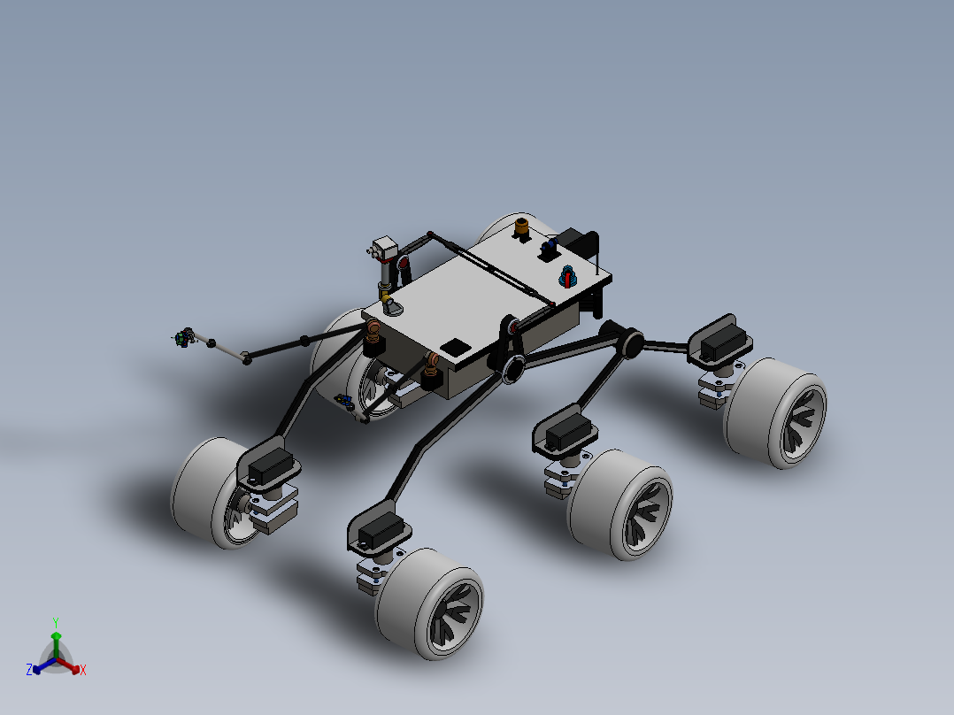 火星漫游者正等轴测图