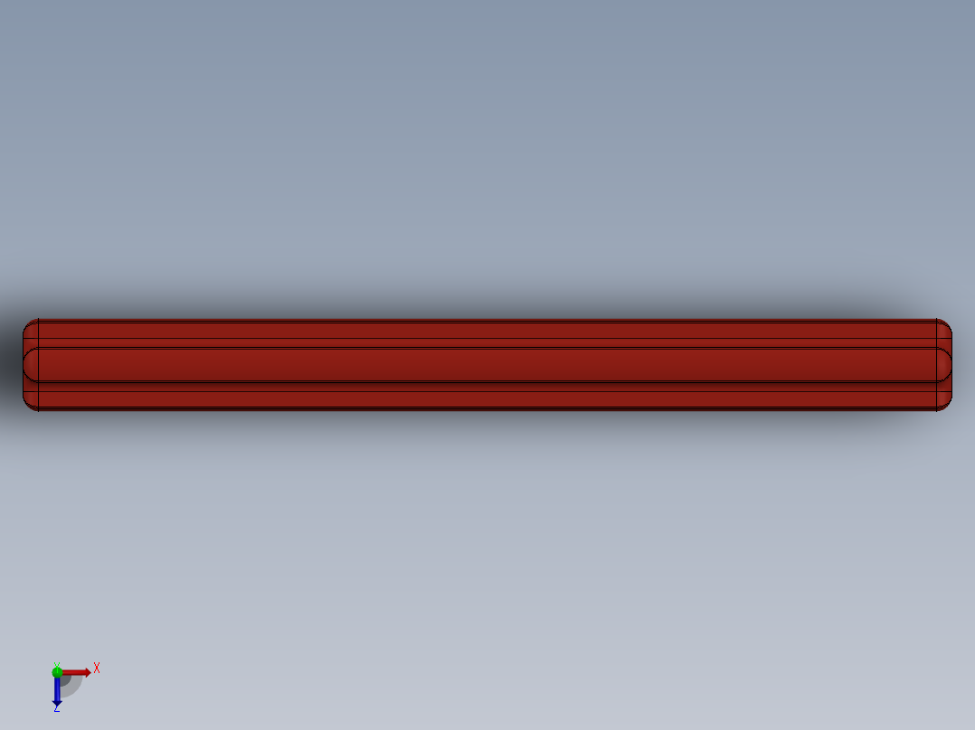 乐高机械组车桥-3706 Red Technic Axle 6俯视图