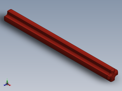 乐高机械组车桥-3706 Red Technic Axle 6正等轴测缩略图