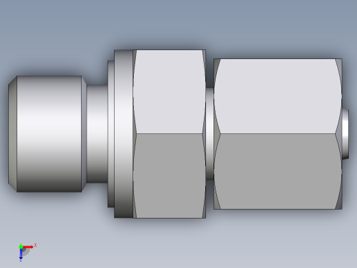 卡套式工业通用硬管接头EO_Swivel_connector_EGE06SREDCF俯视缩略图