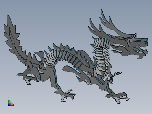 激光下料拼图中华龙CAD-x_t格式SOLIDWORKS 2016前视缩略图