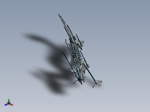 激光下料拼图中华龙CAD-x_t格式SOLIDWORKS 2016正等轴测缩略图