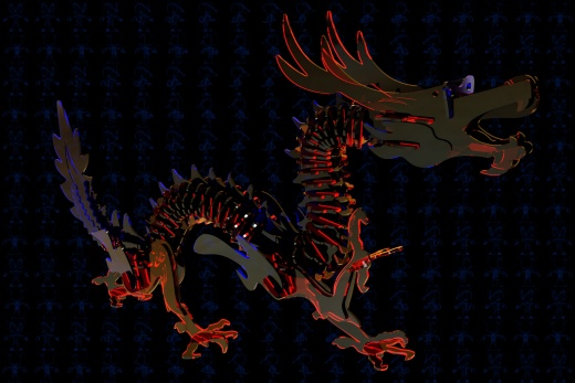 激光下料拼图中华龙CAD-x_t格式SOLIDWORKS 2016缩略图