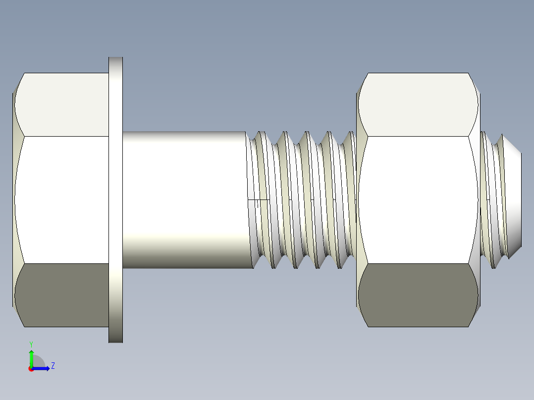螺栓和螺母-M5 X 0.8左视图