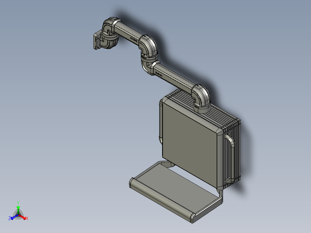 悬臂控制操控箱键盘支架-A3-墙座-中间连接器-90度箱体连接器-300-200