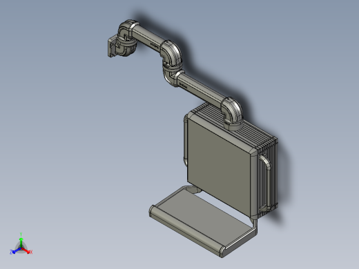 悬臂控制操控箱键盘支架-A3-墙座-中间连接器-90度箱体连接器-300-200