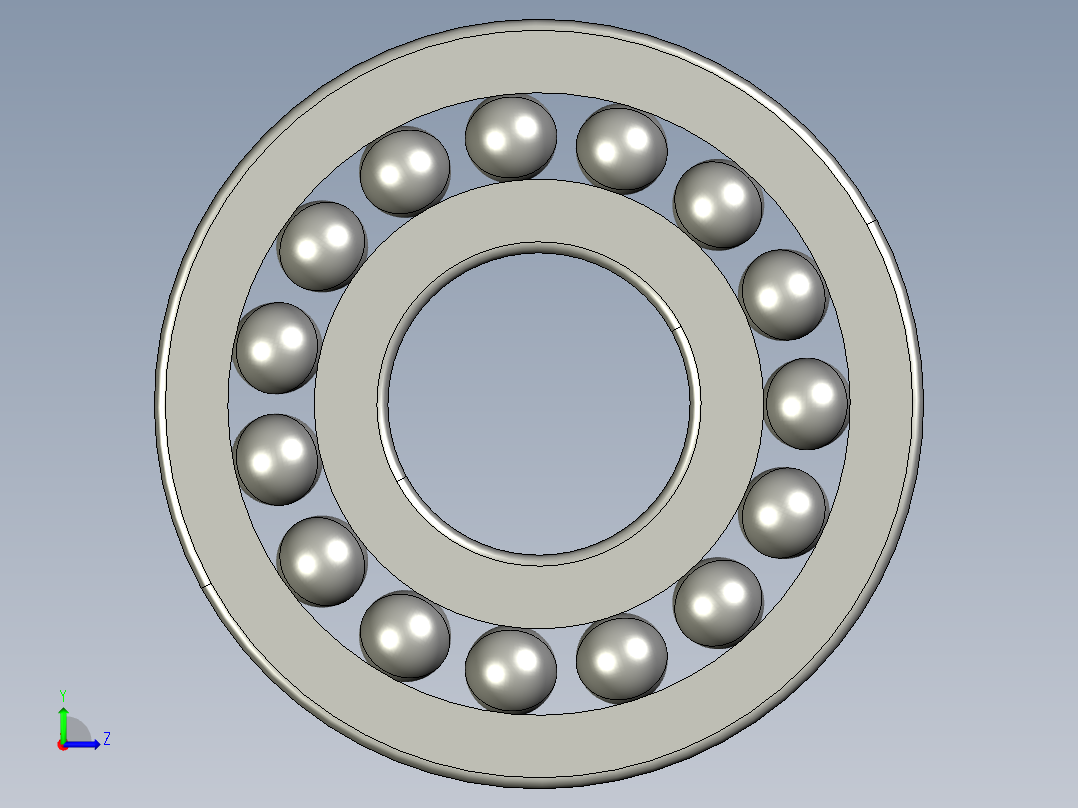 深沟球轴承6422左视图