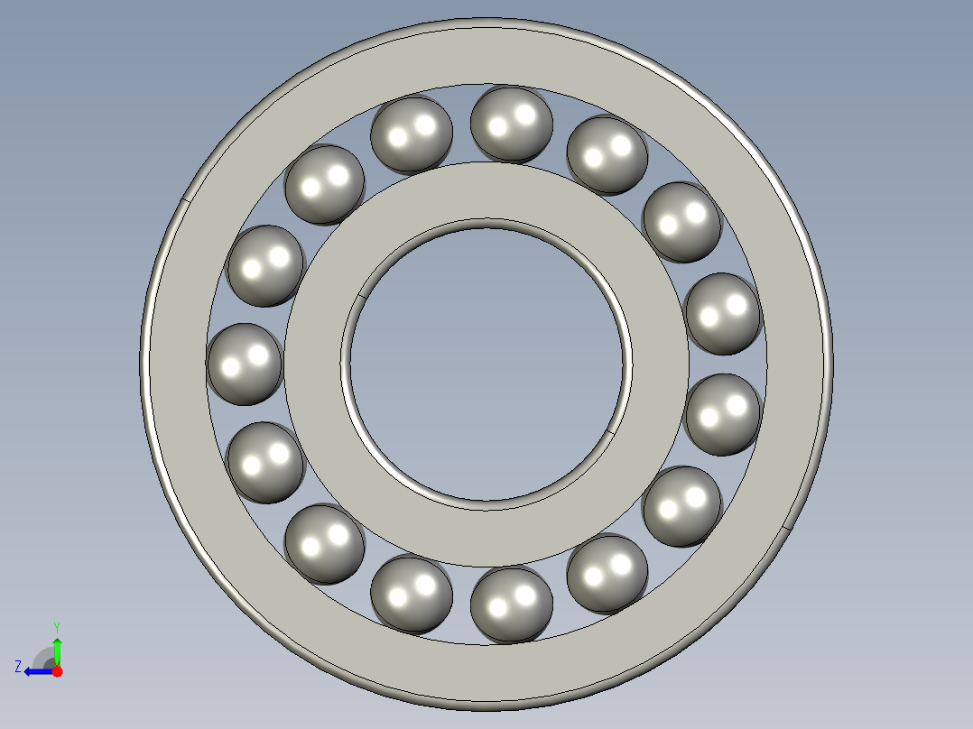深沟球轴承6422右视图