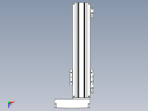 TPA-KNR-86E-1605C-L300A1-MR-HC40-N3线性模块铝制底座俯视缩略图