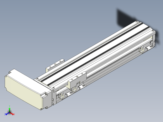 TPA-KNR-86E-1605C-L300A1-MR-HC40-N3线性模块铝制底座正等轴测缩略图