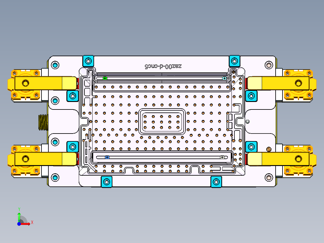 ZAZ00-D-笔记本CNC工装夹具三维模型CNC5-1117前视图