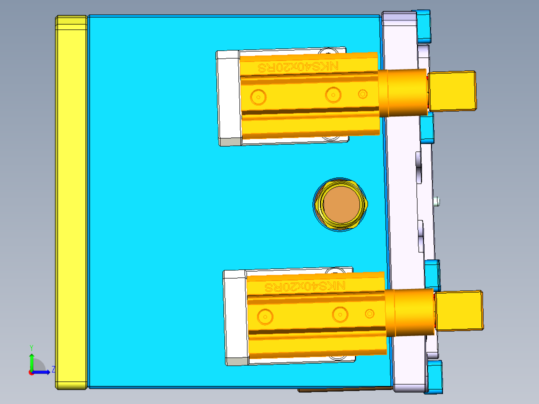 ZAZ00-D-笔记本CNC工装夹具三维模型CNC5-1117左视图