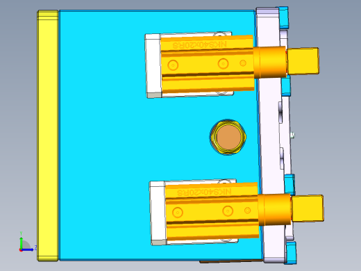 ZAZ00-D-笔记本CNC工装夹具三维模型CNC5-1117左视缩略图