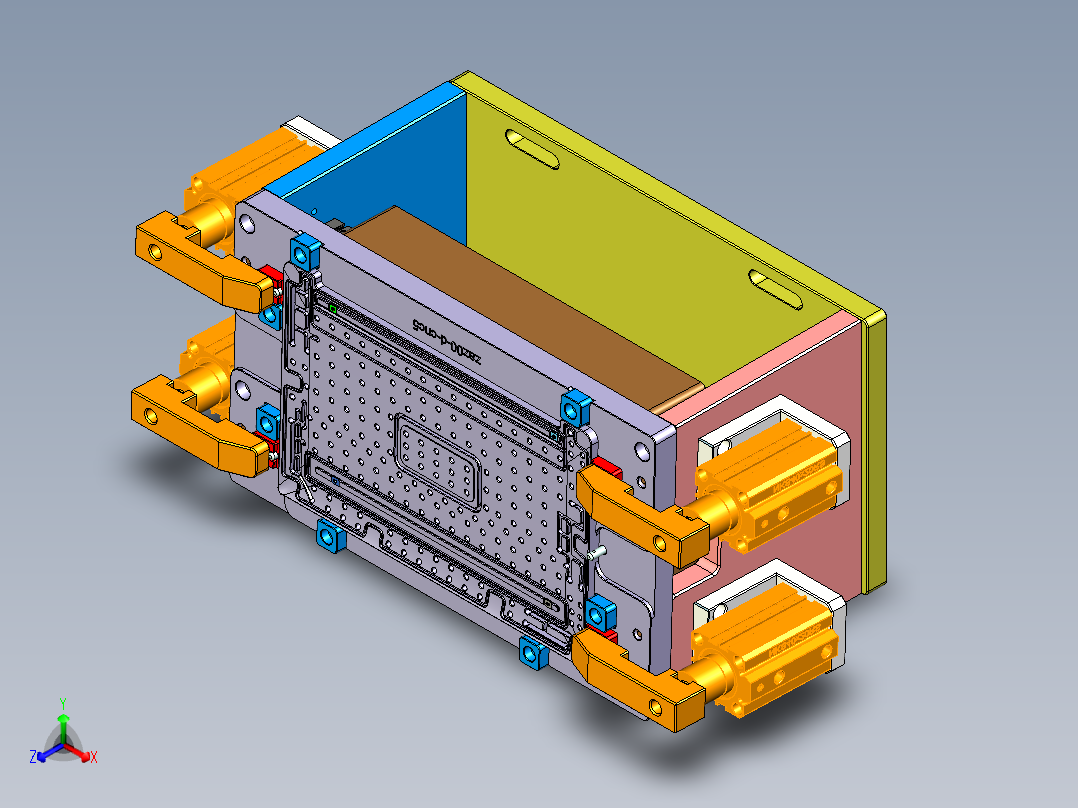 ZAZ00-D-笔记本CNC工装夹具三维模型CNC5-1117正等轴测图