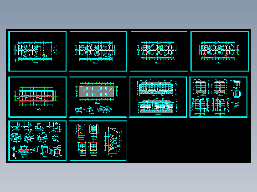 多层宿舍楼建施图