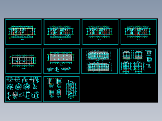 多层宿舍楼建施图