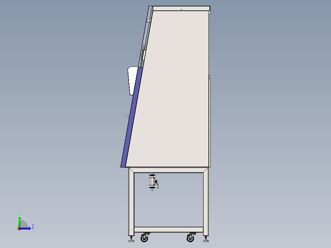 二级A2生物安全柜sw18可编辑左视图