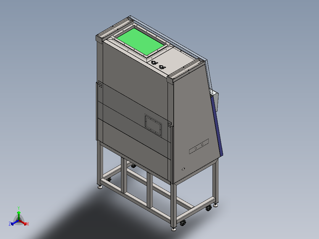 二级A2生物安全柜sw18可编辑正等轴测图