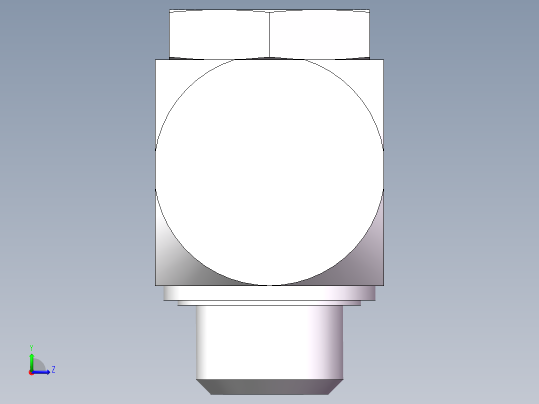 高压铰接式90度接头、1CI-30-B12左视图