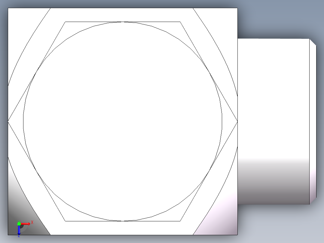 高压铰接式90度接头、1CI-30-B12俯视图