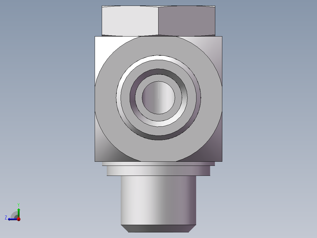 铰接式90度接头、1DI-18-16右视图