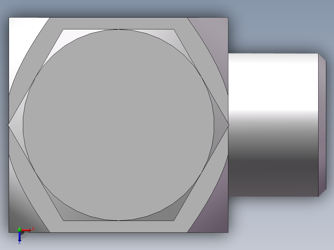 铰接式90度接头、1DI-18-16俯视图