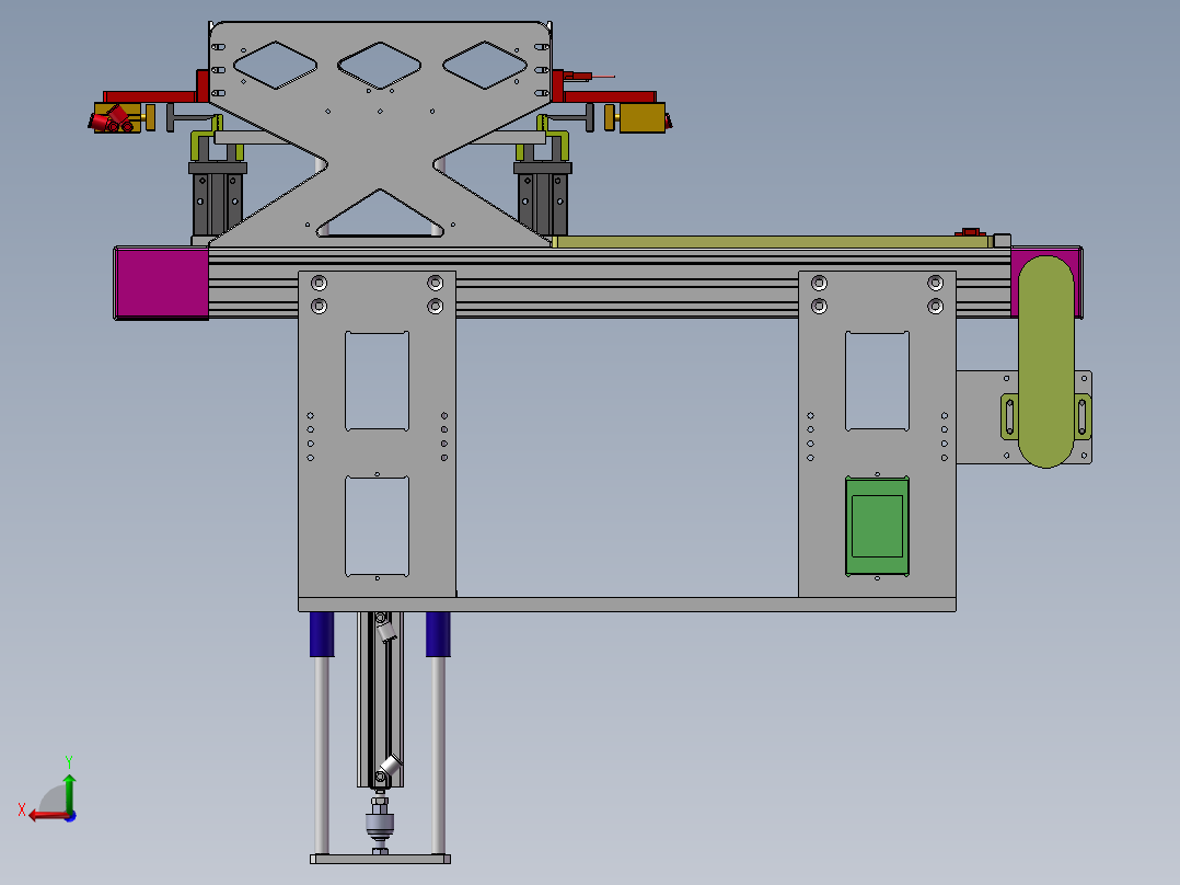 T700 电路板自动分板机后视图