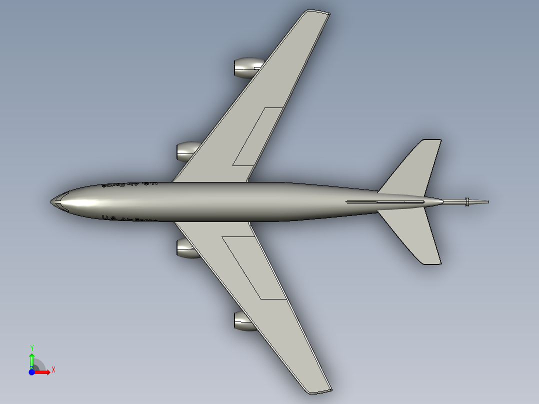波音KC-135空中加油机前视图