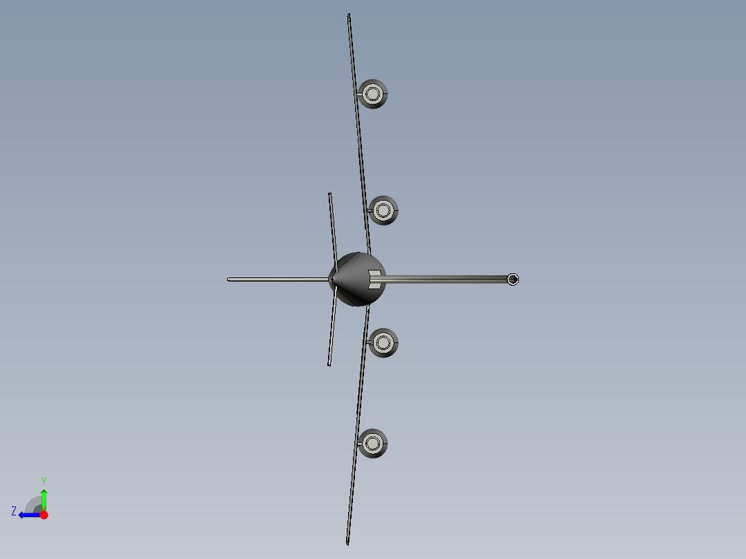 波音KC-135空中加油机右视图