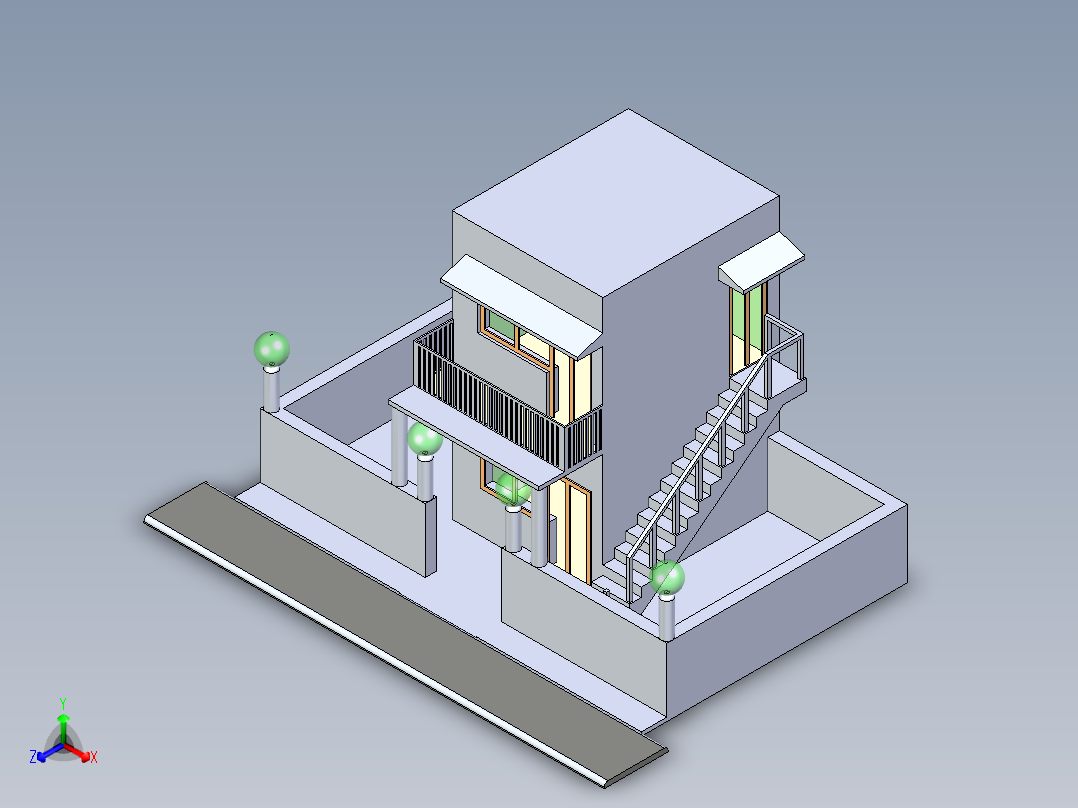 B2004052-二层楼房