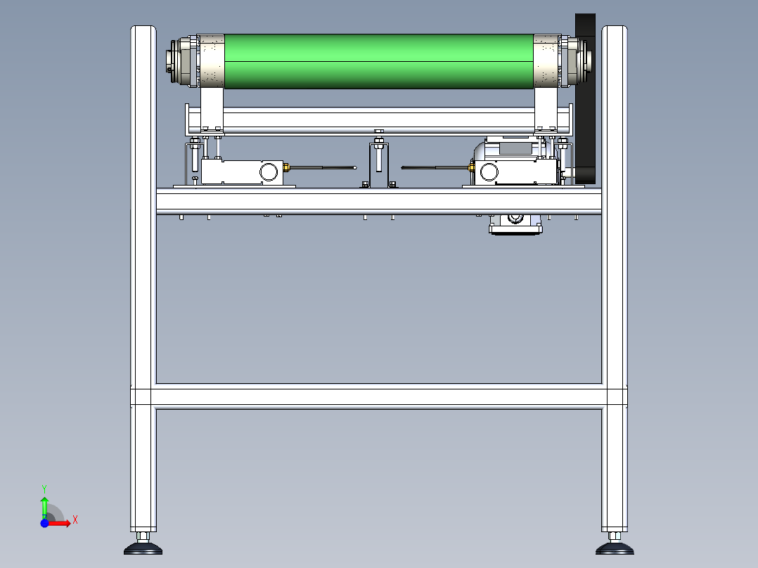 检重秤设计前视图