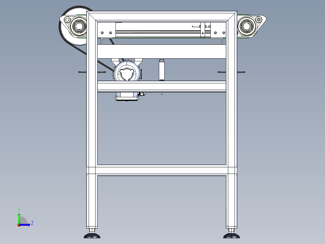 检重秤设计左视图