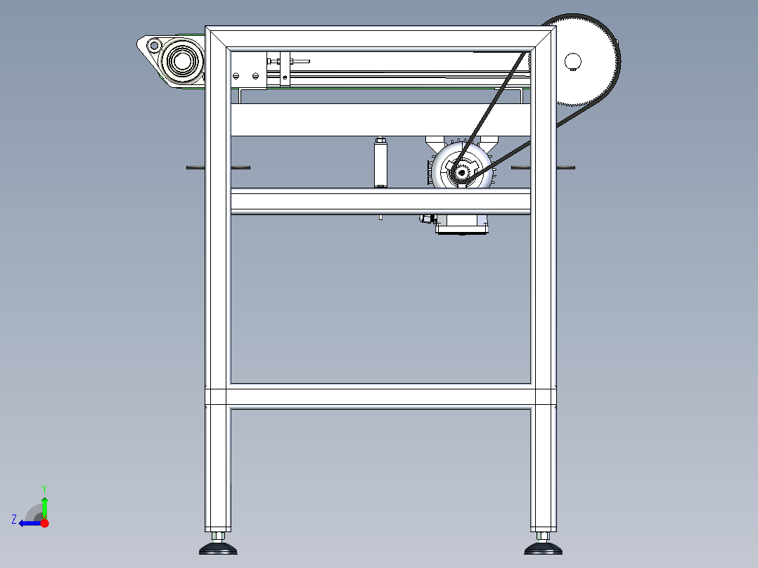 检重秤设计右视图