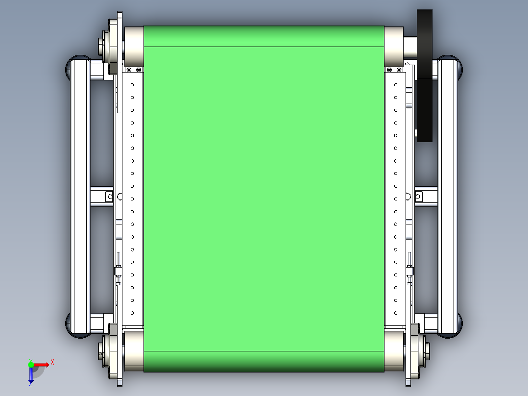 检重秤设计俯视图
