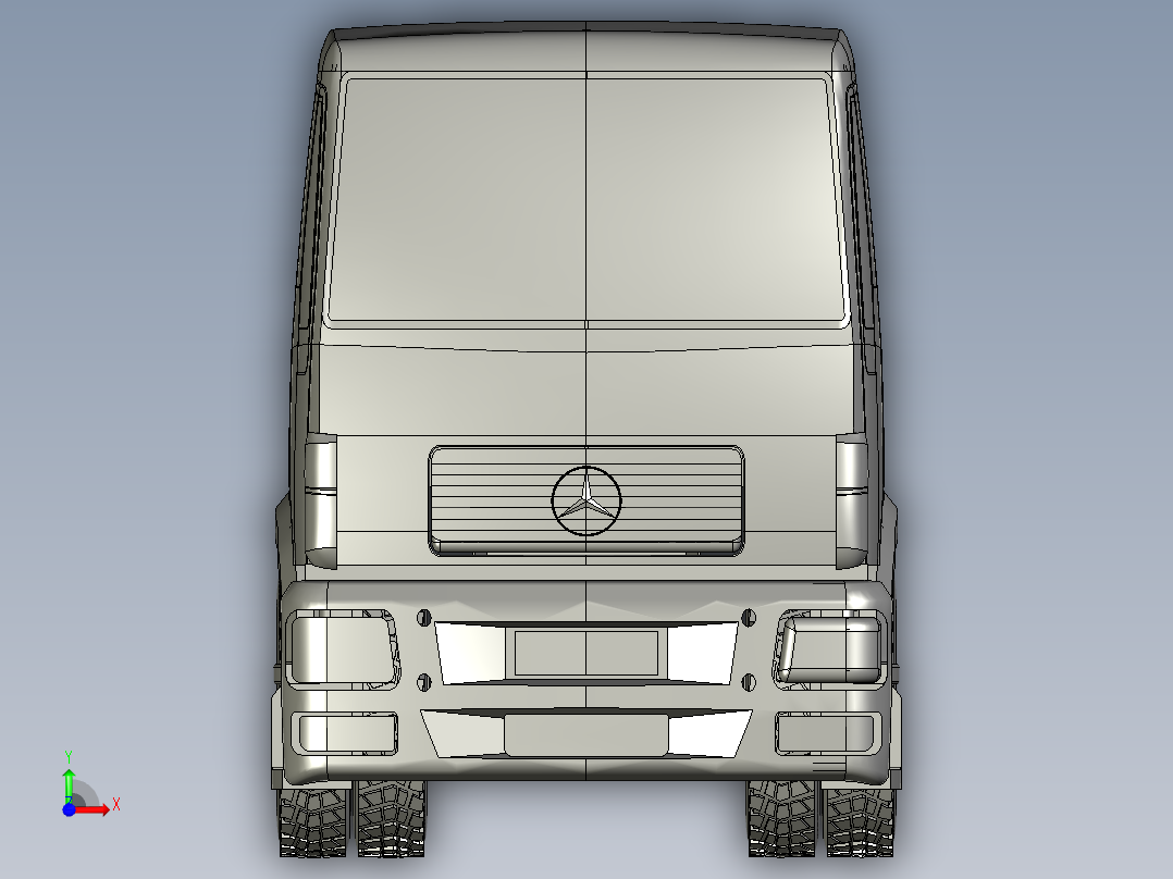 6x6-MercedesActross6x6Truck前视图