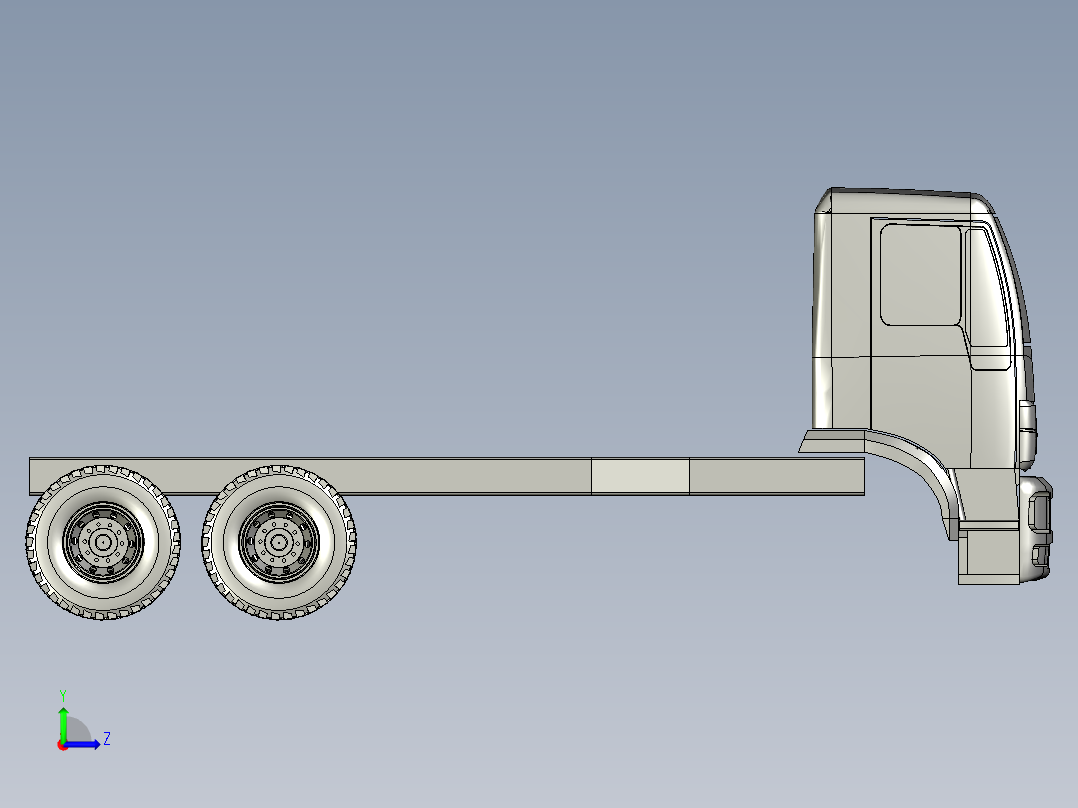 6x6-MercedesActross6x6Truck左视图