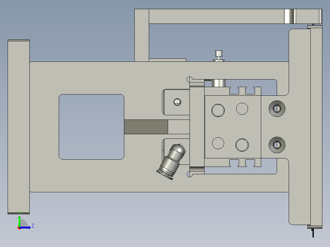 2-四边胶定位装配左视图