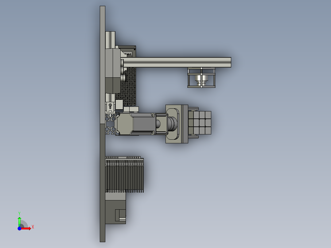 魔方还原自动复原机器人前视图