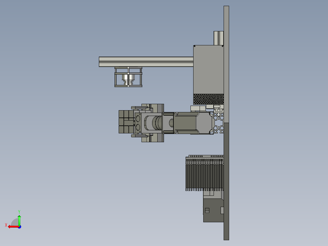 魔方还原自动复原机器人后视图
