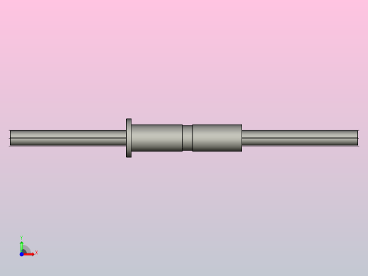 DKFZD4025-5滚珠丝杆3D模型前视缩略图