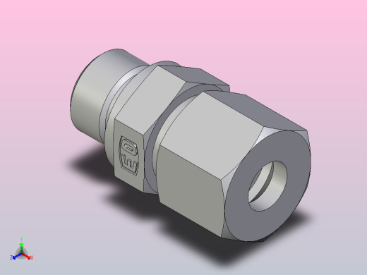 公螺柱连接器GE10SRCF(1)正等轴测缩略图