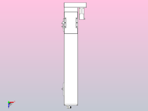 MCH10无尘螺杆滑台[MCH10-L#-500-BR-P10-C3]俯视缩略图