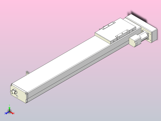 MCH10无尘螺杆滑台[MCH10-L#-500-BR-P10-C3]正等轴测缩略图