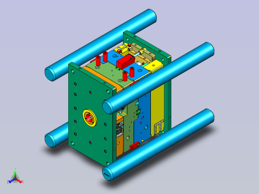 某米汽车仪表台下侧护板塑胶模具