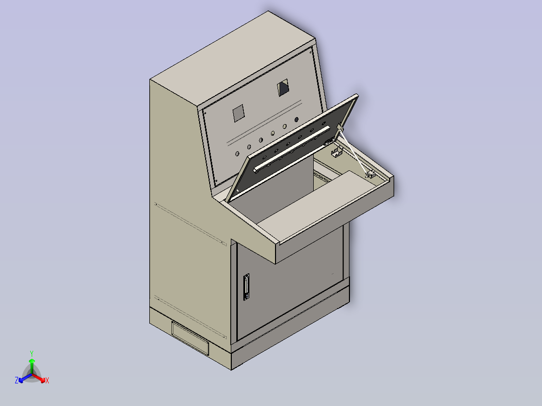 800琴式操作台主视图