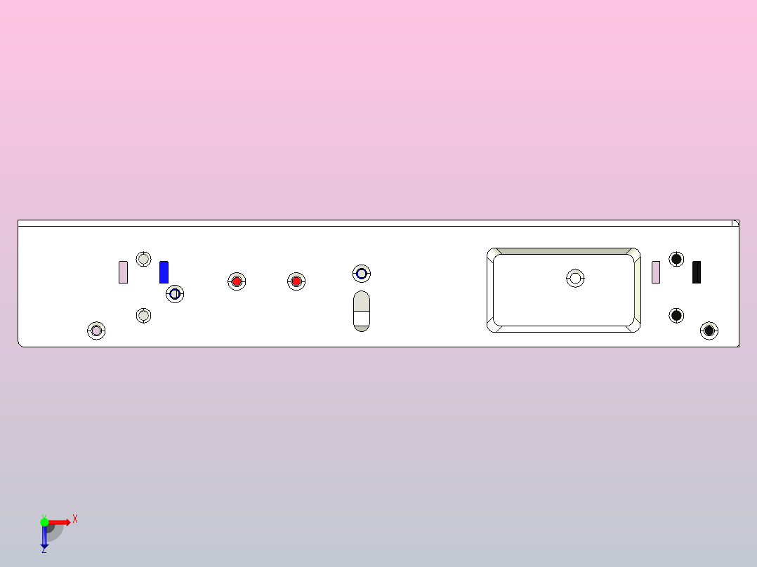 明纬开关电源适配器变压器RSP-500-5俯视图