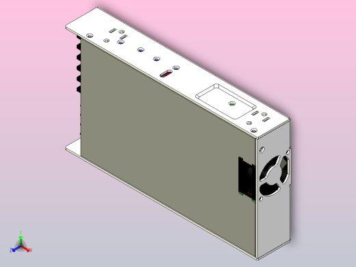 明纬开关电源适配器变压器RSP-500-5正等轴测缩略图